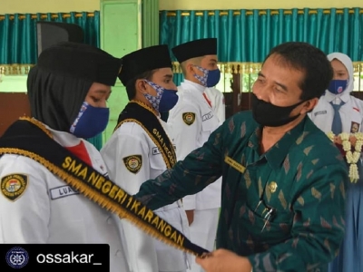 PELANTIKAN PENGURUS MPK DAN PENGURUS OSIS SMAN 1 KARANGAN
