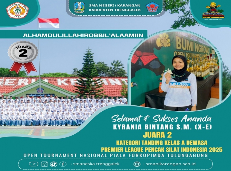 KYRANIA (X-E) SMANESKA SABET JUARA 2 PENCAK SILAT NASIONAL