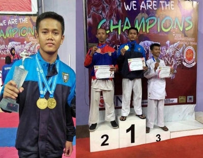 SMANESKA Trenggalek Raih "Medali Emas Kelas Yunior Komite 61 KG"