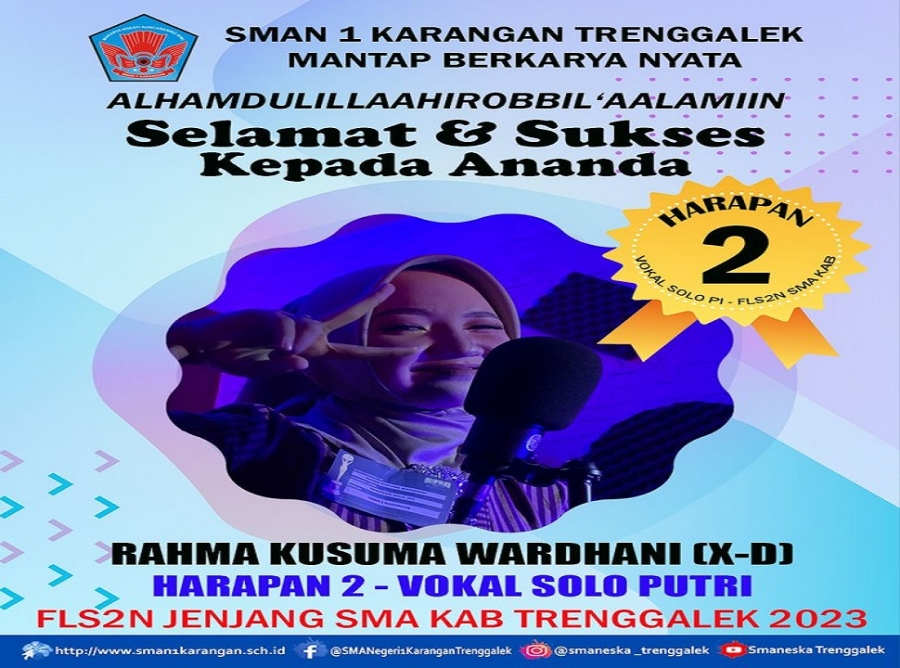 RAHMA KUSUMA (X-D) SMANESKA RAIH HARAPAN 2 VOKAL SOLO PUTRI FLS2N