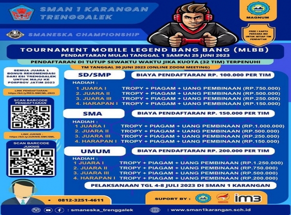 TOURNAMEN MOBILE LEGEND BANG BANG (MLBB) SMAN 1 KARANGAN