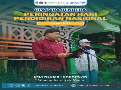 SMAN 1 KARANGAN GELAR UPACARA PERINGATAN HARDIKNAS 2026
