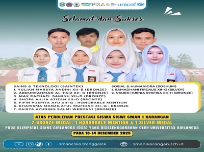 SISWA SMANESKA BORONG 9 MEDALI DI OLIM SAINS AIRLANGGA 2025