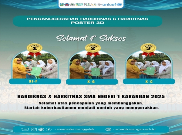 PARA JUARA LOMBA HARDIKNAS &amp; HARKITNAS SMAN 1 KARANGAN 2025