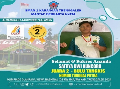 SATRYA D.K. RAIH JUARA 2 BULU TANGKIS O2SN TAHUN 2024