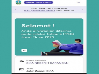 SELAMAT BAGI YANG KETERIMA JALUR 4 PPDB SMANESKA 2023