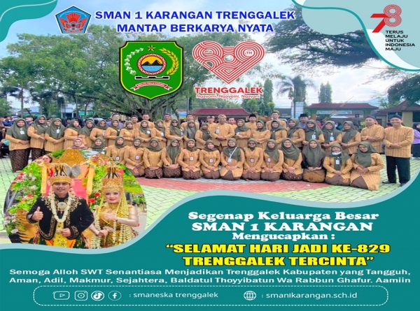 SELAMAT HARI JADI KE-829 KABUPATEN TRENGGALEK TERCINTA