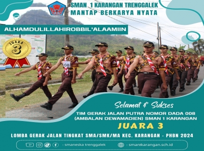 PASUKAN PBB PUTRA SMANESKA NOMOR DADA 008 RAIH JUARA 3