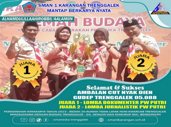 SMANESKA RAIH 2 KEJUARAAN GIAT PERKEMAHAN WIRAKARYA 2023