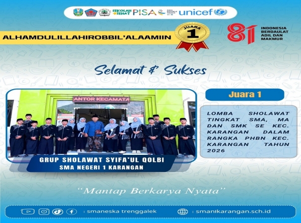 SYIFA&rsquo;UL QOLBI SMANESKA RAIH JUARA 1 PHBN KEC. KARANGAN