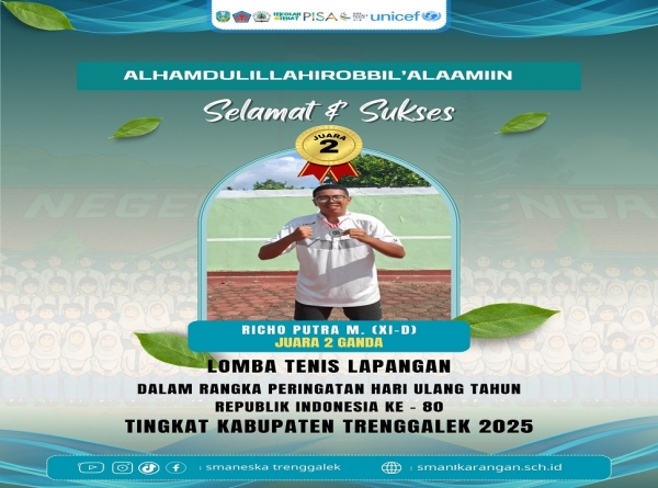 RICHO P. RAIH JUARA 2 TENIS LAPANGAN KAB. TRENGGALEK 2025