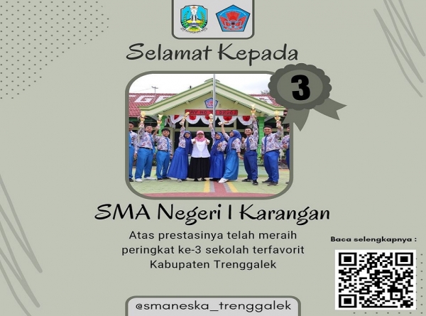 SMANESKA MASUK KATEGORI SEKOLAH TERFAVORIT DI TRENGGALEK
