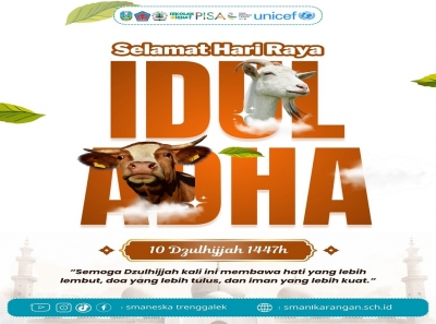 SMAN 1 KARANGAN UCAPKAN SELAMAT HARI RAYA IDUL ADHA 1447 H