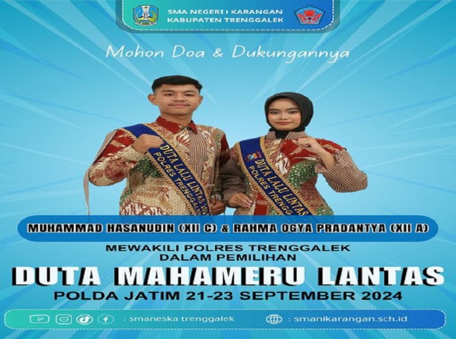 SISWA/I SMANESKA IKUTI SELEKSI DUTA LANTAS POLDA JATIM 2024