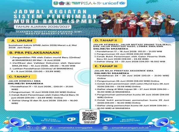 SAATNYA DAFTAR SMA, YUK PANTAU TERUS WEBSITE SPMB JATIM 2026