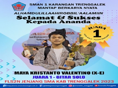 MAYA KRISTANTO V. (X-E) SMANESKA  JUARA 1 GITAR SOLO