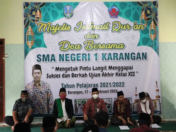 Acara Doa Bersama dan Isthighosah SMAN 1 KARANGAN Trenggalek