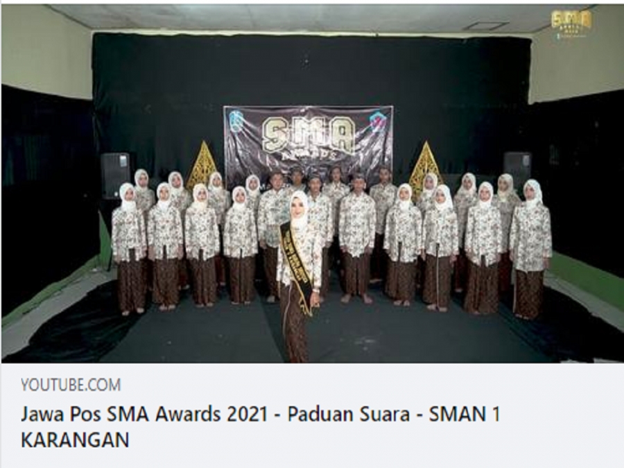 Jawa Pos SMA Awards 2021 - Paduan Suara - SMAN 1 KARANGAN