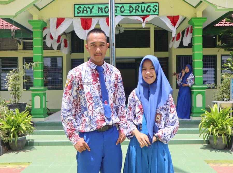 PASLON NOMOR 1 TERPILIH MENJADI CALON KETUA DAN WAKIL KETUA OSIS