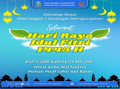 SELAMAT IDUL FITRI 1445 H/2024 M, MOHON MAAF LAHIR BATIN