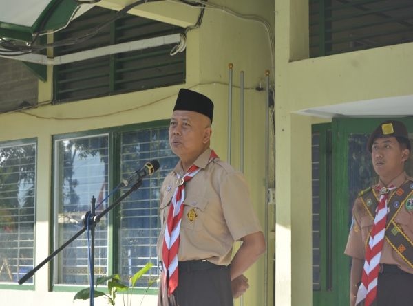 TERLAKSANA APEL HUT PRAMUKA KE-63 TAHUN 2024 DI SMAN 1 KARANGAN