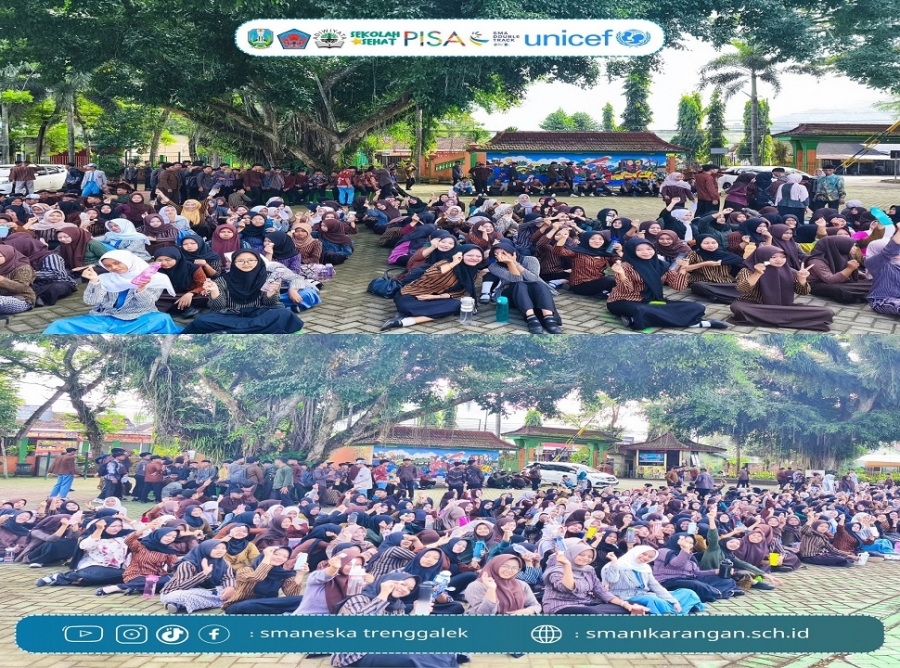 SMAN 1 KARANGAN GELAR AKSI MINUM TABLET TAMBAH DARAH SERENTAK