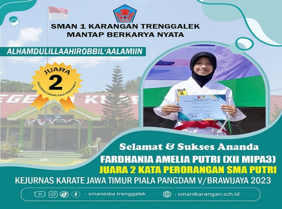 FARDHANIA RAIH JUARA 2 KATA PERORANGAN PUTRI 2023