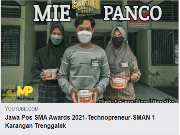 Jawa Pos SMA Awards 2021-Technopreneur-SMAN 1 Karangan Trenggalek