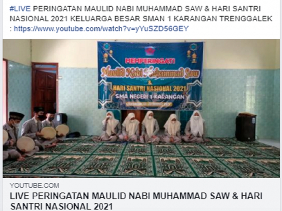 LIVE PERINGATAN MAULID NABI MUHAMMAD SAW &amp; HARI SANTRI NASIONAL 2021
