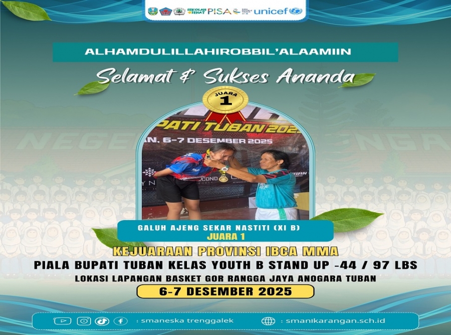 GALUH A. (XI-I) SMANESKA JUARA 1 KEJURPROV IBCA MMA TAHUN 2025