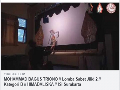 #Lomba sabet Jilid 2 Kategori B ISI Surakarta https://youtu.be/ELGBhKD0ioI