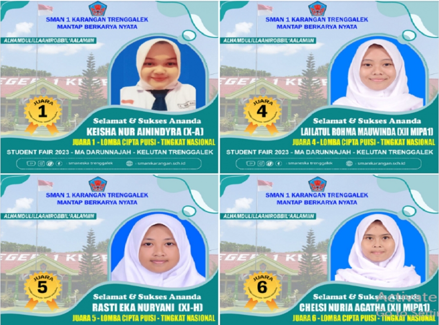 SMAN 1 KARANGAN BORONG JUARA LOMBA CIPTA PUISI NASIONAL