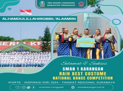 SMANESKA RAIH BEST COSTUME DI NATIONAL DANCE COMPETITION 2024