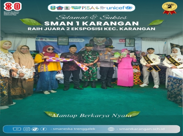 SMANESKA RAIH JUARA 2 STAND EKSPOSISI KEC. KARANGAN 2025