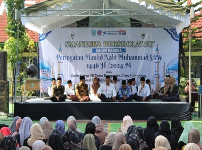 PERINGATAN MAULID NABI 1446 H DI SMA NEGERI 1 KARANGAN