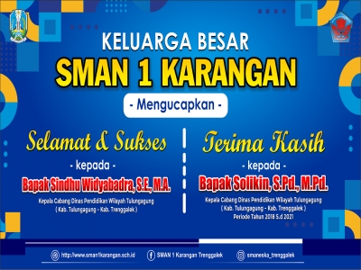 Keluarga Besar SMAN 1 KARANGAN Mengucapkan