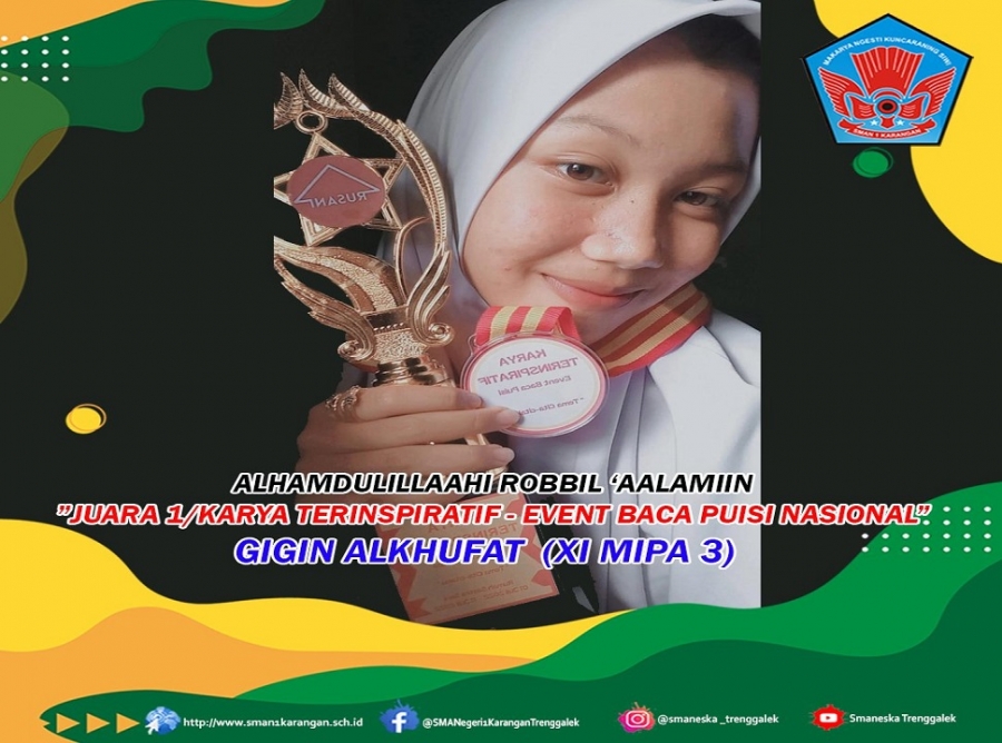 GIGIN ALKHUFAT RAIH PRESTASI TINGKAT NASIONAL JUARA 1
