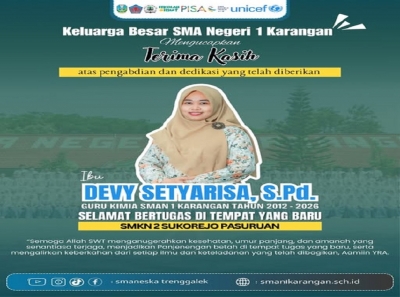 IBU DEVY SETYARISA, S.PD. RESMI BERTUGAS DI PASURUAN