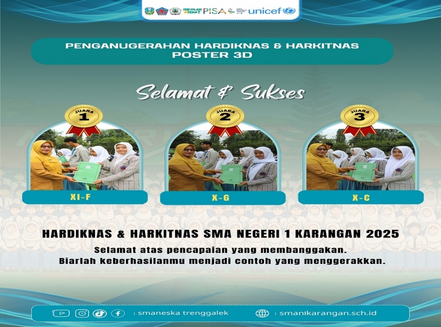 PARA JUARA LOMBA HARDIKNAS &amp; HARKITNAS SMAN 1 KARANGAN 2025