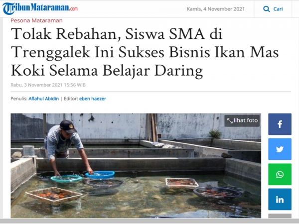 KETUA OSIS SMAN 1 KARANGAN TRENGGALEK TAHUN 2021