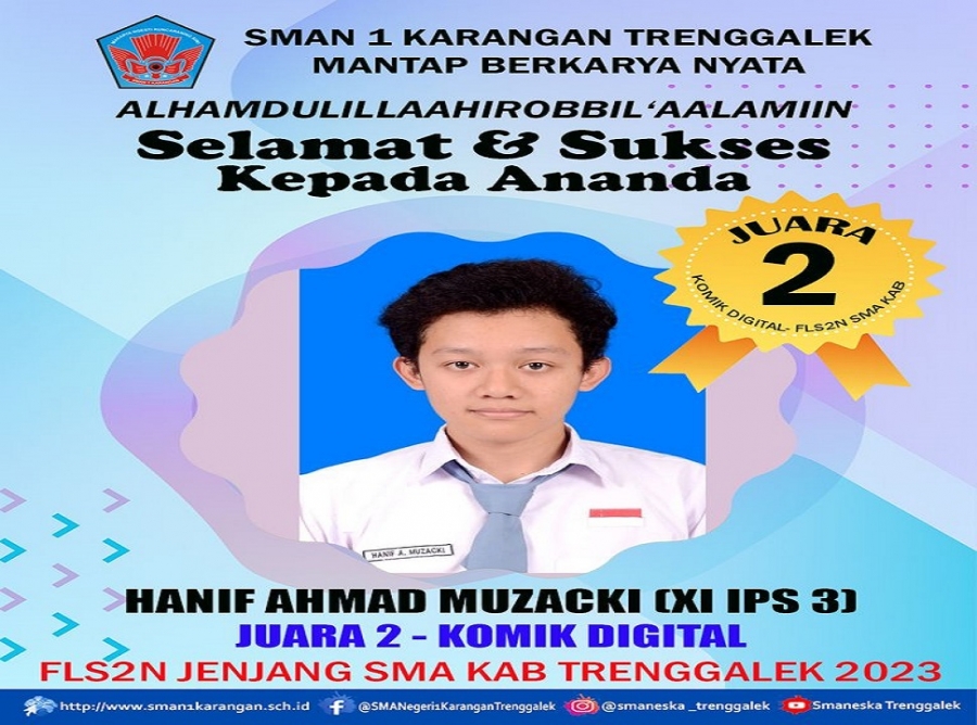 HANIF AHMAD M. (XI IPS 3) SMANESKA RAIH JUARA 2 FOTOGRAFI FLS2N
