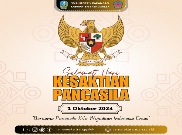 SELAMAT HARI KESAKTIAN PANCASILA 1 OKTOBER 2024