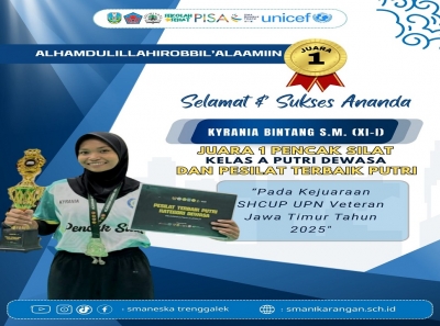 KYRANIA BINTANG (XI-I) SABET JUARA 1 &amp; GELAR PESILAT TERBAIK