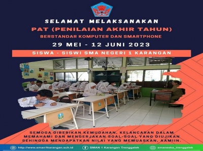 SELAMAT MENEMPUH PENILAIAN AKHIR TAHUN AJARAN 2022/2023