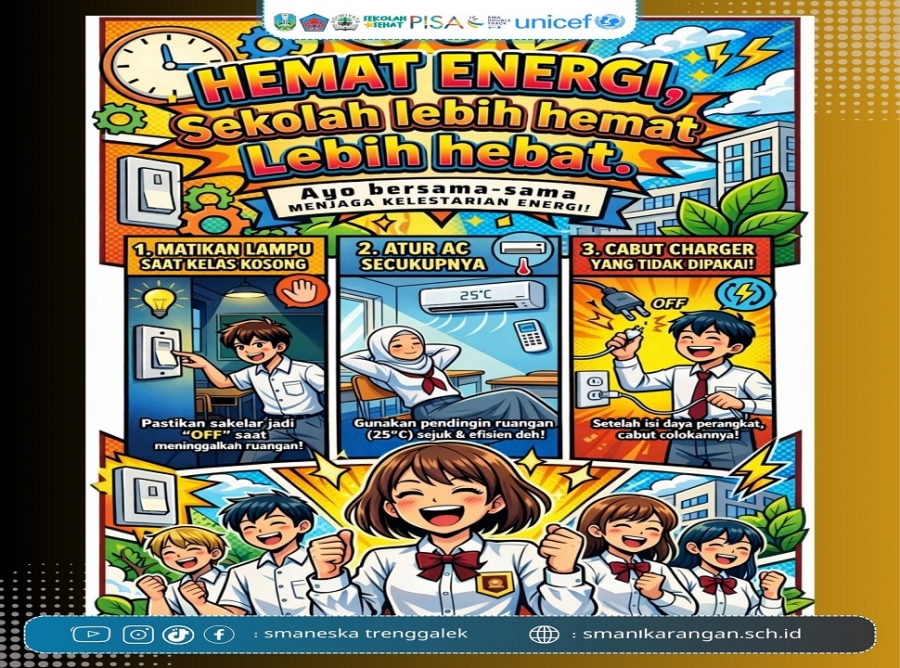 LANGKAH KECIL MENGHEMAT ENERGI DI SMAN 1 KARANGAN