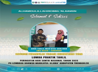 GRUP TAHLIL SMAN 1 KARANGAN RAIH TIM TERKOMPAK HSN 2025