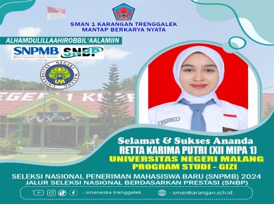 13 SISWA SISWI SMAN 1 KARANGAN DITERIMA DI PTN JALUR SNBP