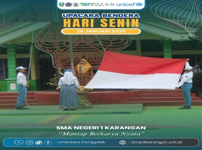 MARI KITA SALING DUKUNG PESAN BU AMINAH SAAT UPACARA 26/01/2025