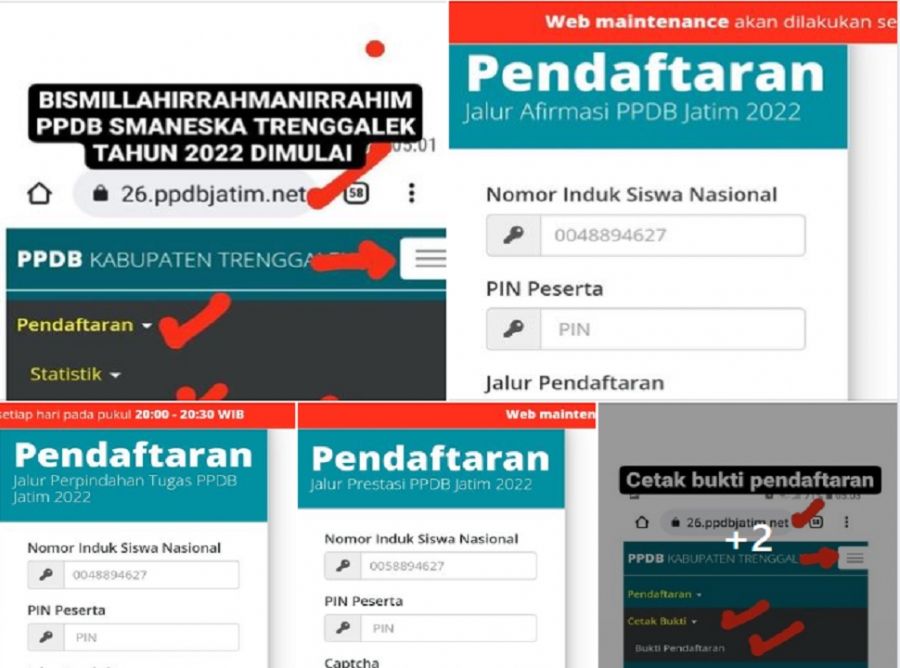 BISMILLAHIRRAHMANIRRAHIM, PPDB SMAN 1 KARANGAN TRENGGALEK 2022 DIMULAI