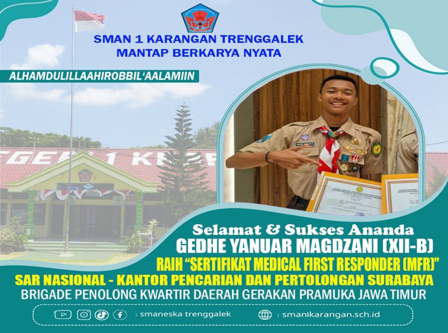 GEDHE (XII B) SMANESKA RAIH SERTIFIKAT MEDICAL FIRST RESPONDER